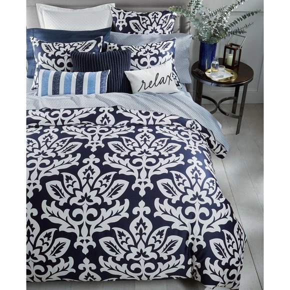 Charter Club Damask Designs 2-Pc Pima Cotton Medallion Damask Comforter Set TWIN - Picture 2 of 4